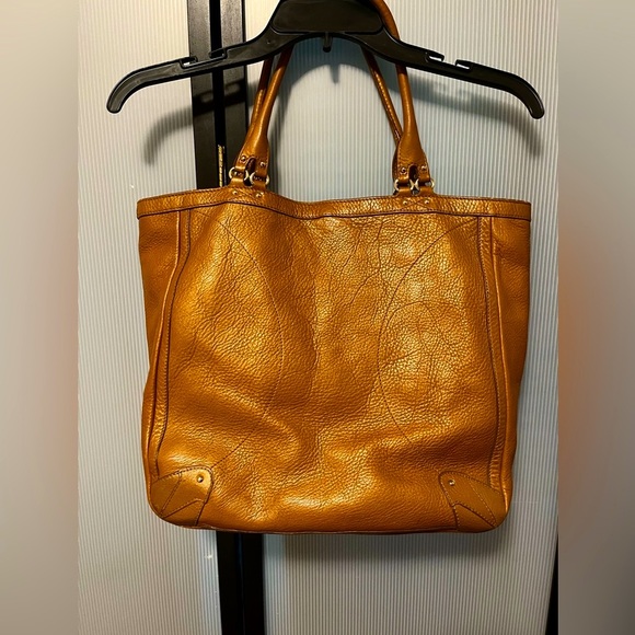 Rusk color, Nice thick leather shoulder purse with lots of compartments - Picture 8 of 8